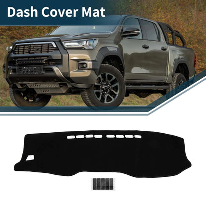 Dashboard Dash Cover Mat 1 Set for TOYOTA Hilux Gun125 (2017–2020)