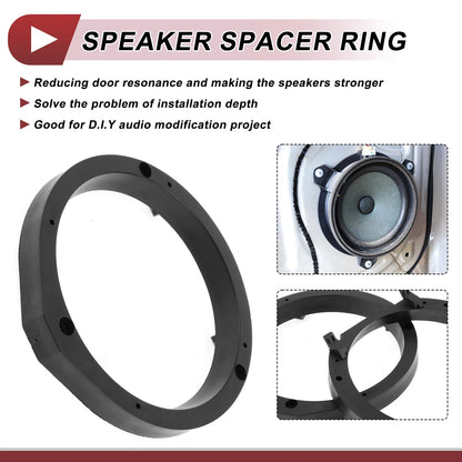 6.5" Speaker Spacer Ring Adaptor for Honda CRZ (2011-2016) -  Set