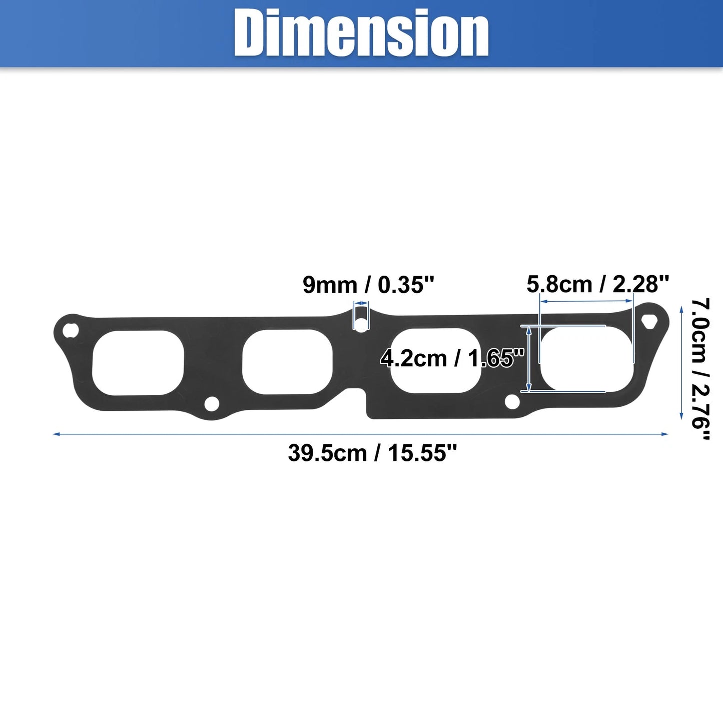 Exhaust Manifold Gasket Metal Gray for Chevrolet Colorado GMC Canyon
