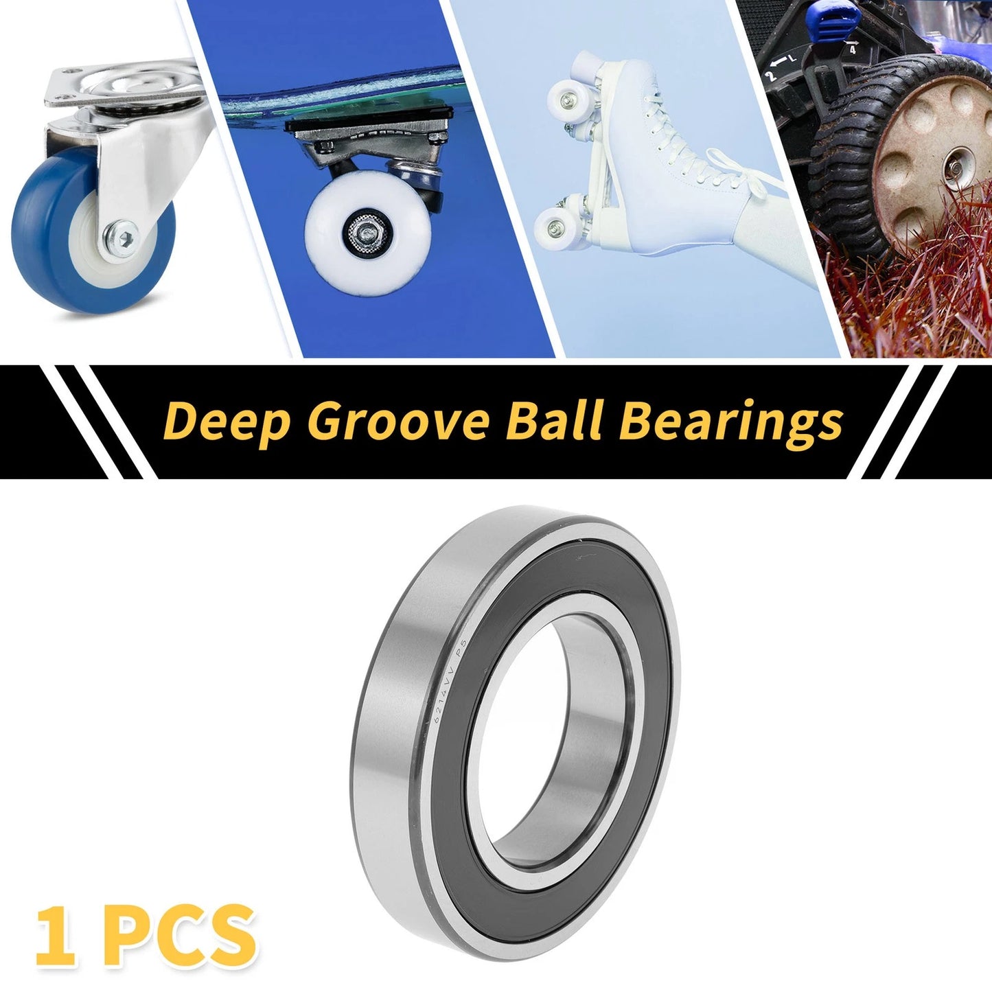 Deep Groove Ball Bearings P5 70x125x24mm 1 Pc for Scooter Skateboard Wheel