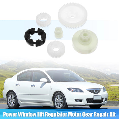 6 Pcs Power Window Lift Motor Gear Kit for Mazda 3 5 6 CX-7 CX-9 RX-8 (2004-2013)