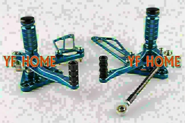Rearsets Foot Pegs for Suzuki GSXR1000 K5 (2005-2006) - Blue