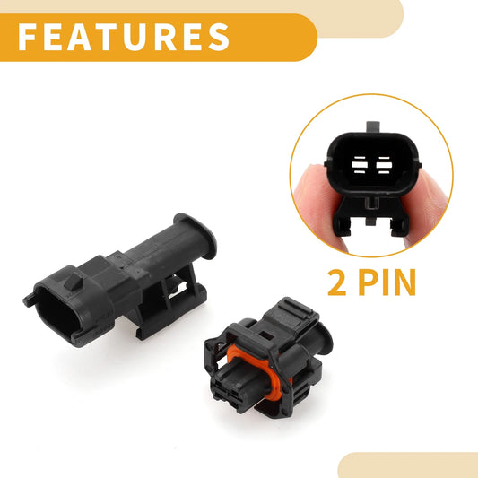 2 x Fuel Injector Connector Plugs for Ford