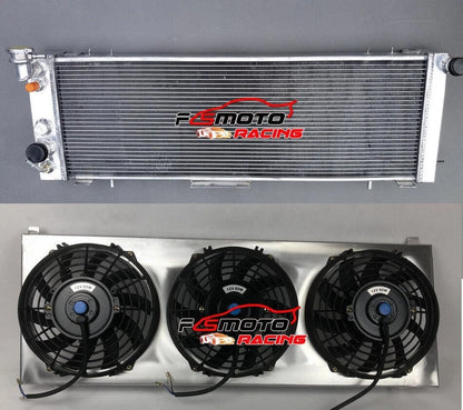 3 Rows Radiator, Shroud & Fans for Jeep Cherokee XJ, Wagoneer (1991-2001)