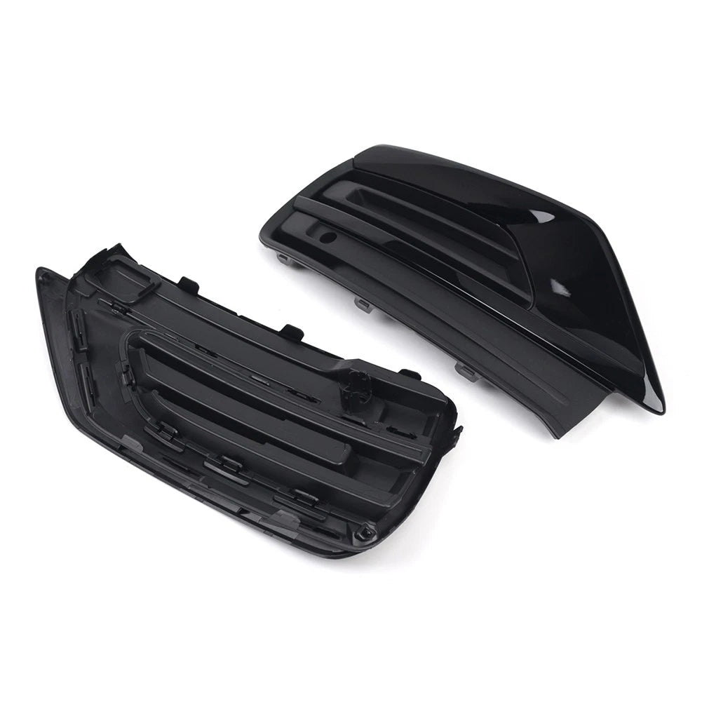 Front Bumper Fog Light Grille Glossy Black for Volvo XC90 (2020-2024)