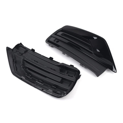 Front Bumper Fog Light Grille Glossy Black for Volvo XC90 (2020-2024)
