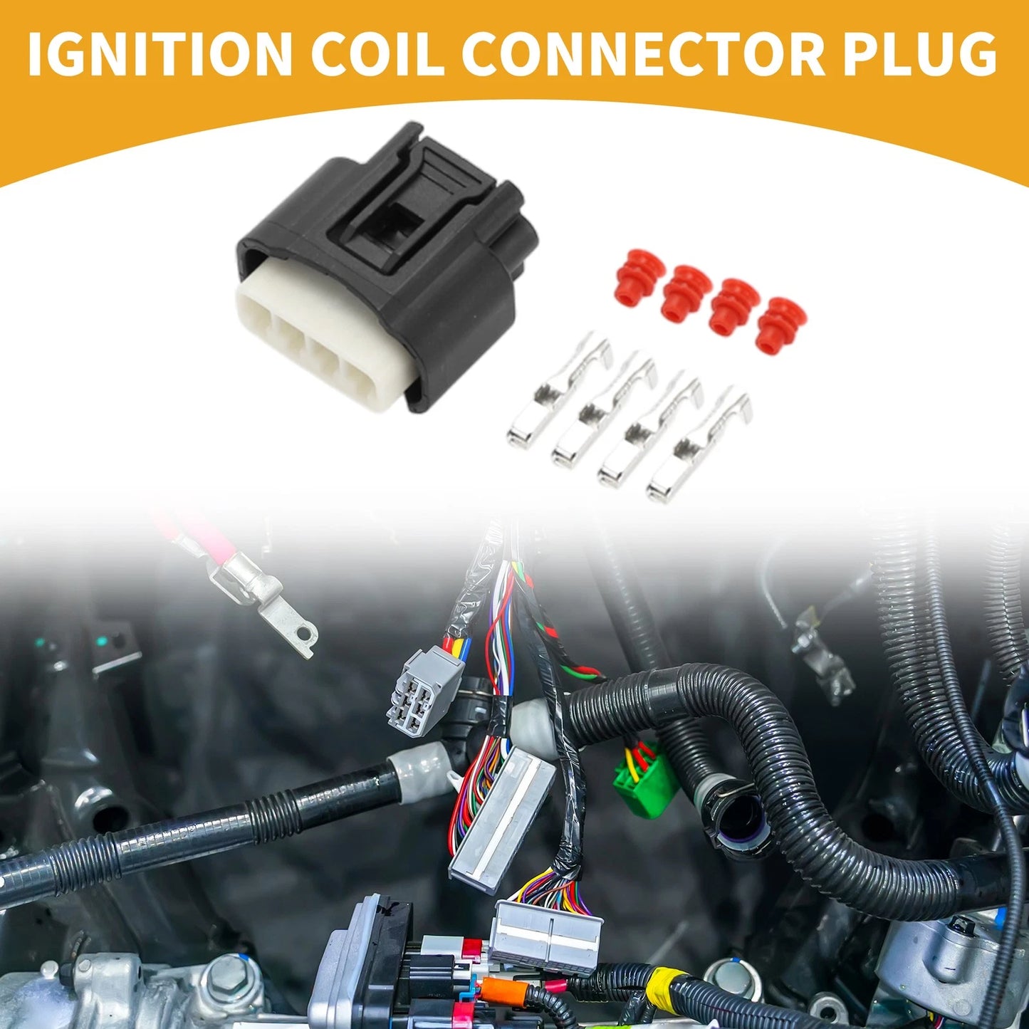 4 Pin Ignition Coil Connector Plug for Toyota (1990-2023)