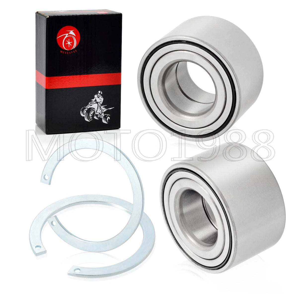 2 x Front Wheel Bearing & Circlip Kit for Honda TRX420 Rancher 4x4 (2014–2024)