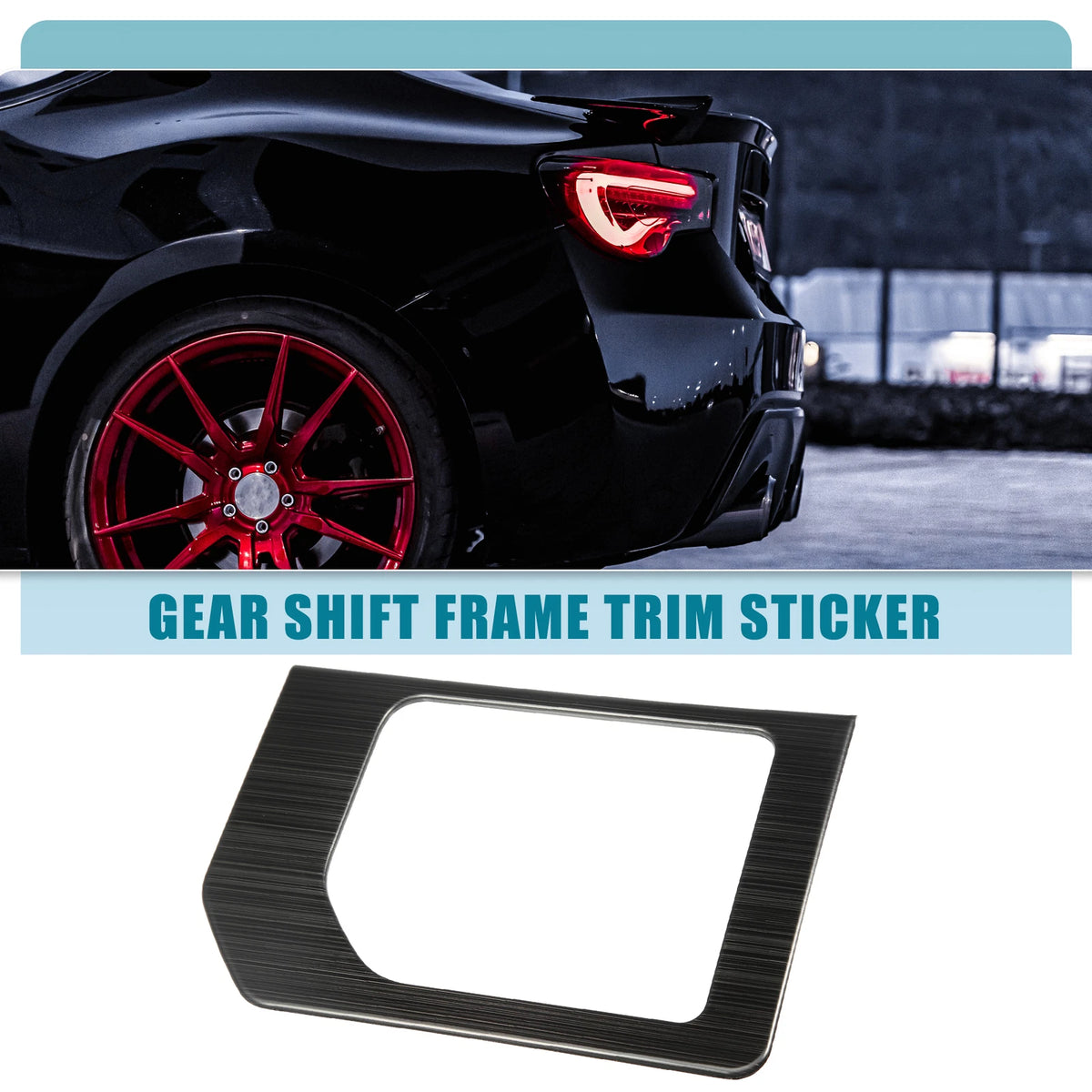 Gear Shift Frame Trim Sticker Cover for Toyota Tundra (2014-2021) Black