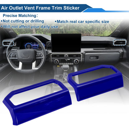 Air Condition Outlet Vent Trim Cover Frame 1 Pair for Toyota Tacoma (2024–2025)