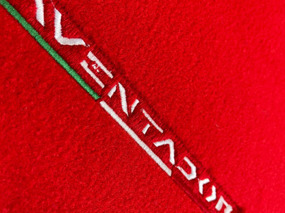 Tailored Red Carpet Floor Mats for Lamborghini Aventador (2012-2020)