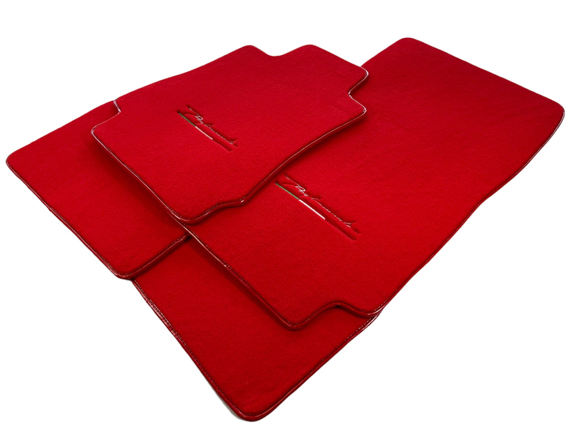 Tailored Carpet Floor Mats for Alfa Romeo Stelvio (2017-2022) - 2 x Red
