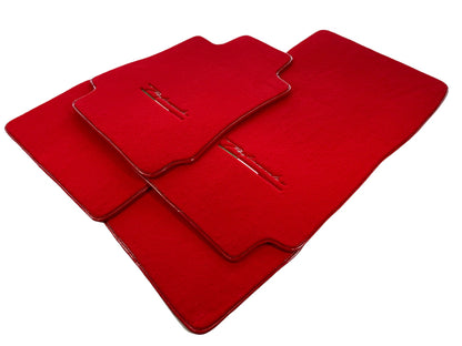 Tailored Carpet Floor Mats for Alfa Romeo Stelvio (2017-2022) - 2 x Red