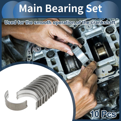 Main Bearing Set 10 Pcs for TOYOTA COROLLA (1974–1998)