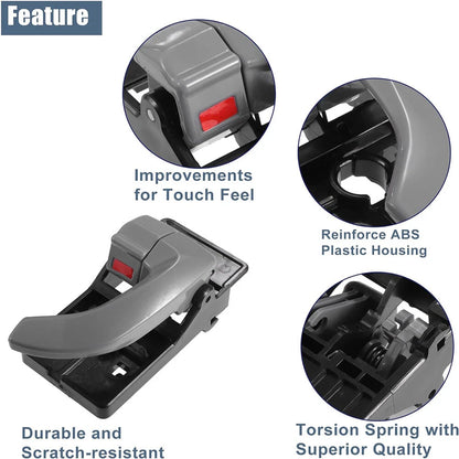 Interior Door Handles Gray for Hyundai Tucson (2005-2009)