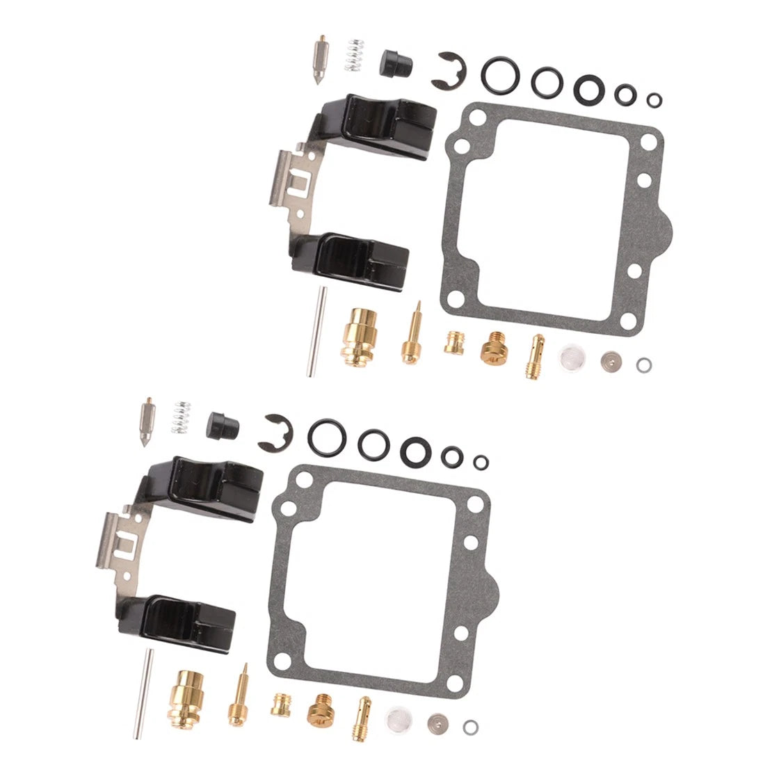 2 x Carburetor Repair Kit with Float for Suzuki GS750E GS750T (1976-1979)