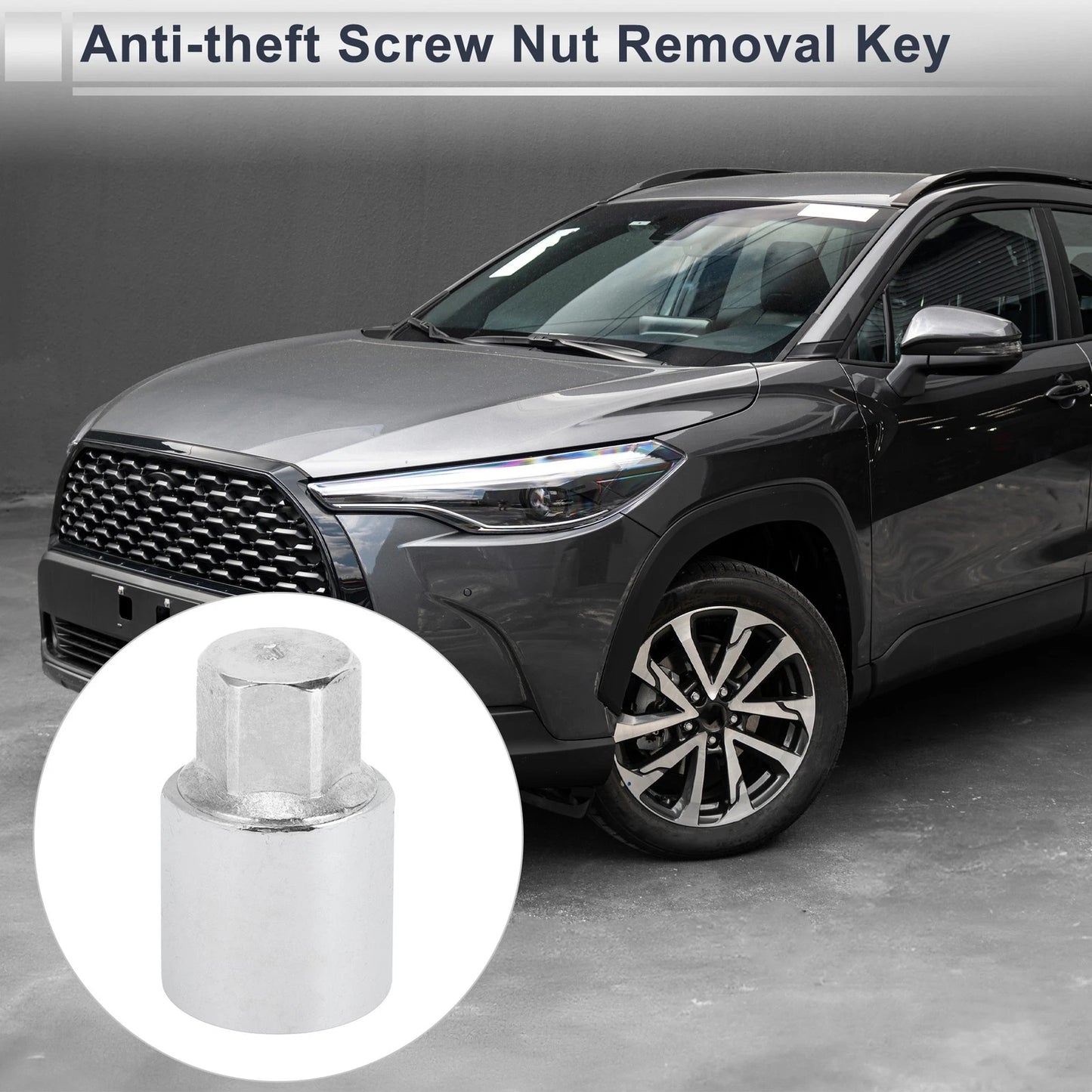 J Wheel Lock Lugnut Antitheft Key Socket for Toyota