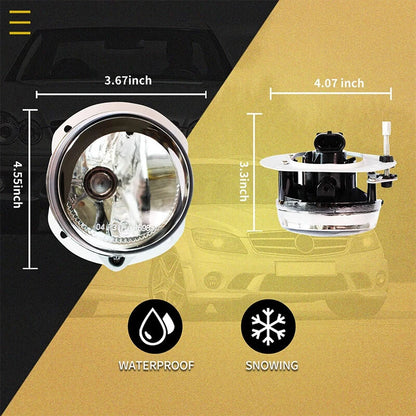 2 x Front Fog Light Driving Lamps with Bulbs for Benz W204 W251 W164 (2008-2015)