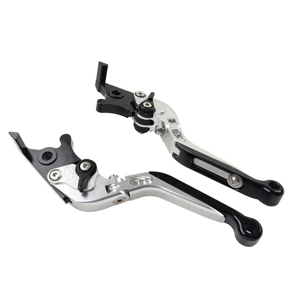 CNC Silver Extendable Brake Clutch Levers for BMW S1000RR S1000R (2015-2019)