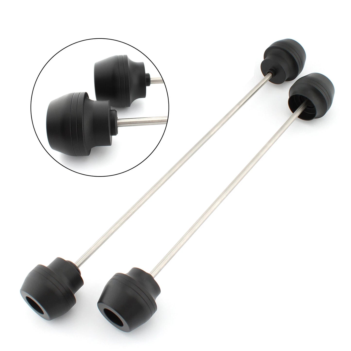 Fork Wheel Sliders CNC Black for Yamaha Tenere 700 (2020-2023)