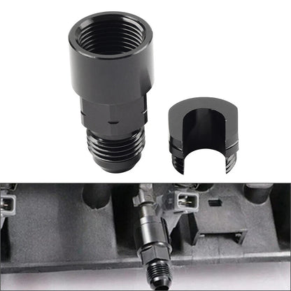 6AN Male to 5/16" Quick Disconnect EFI Fuel Rail Adapter for GM LS (2001-2023)