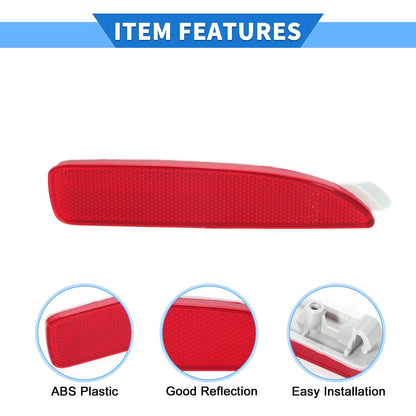Rear Right Bumper Reflector for Mazda 3 (2016-2018) Red