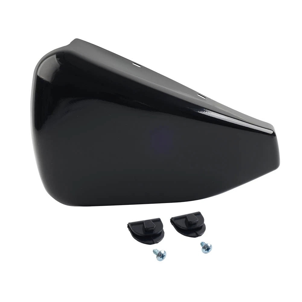 Vivid Black Battery Covers for Harley Sportster XL883 1200 (2014-2022)