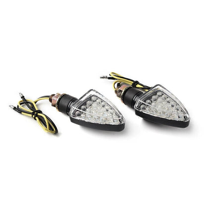 2 x Universal Motorcycle 12V 18 LED Turn Signal Lights for Various Models