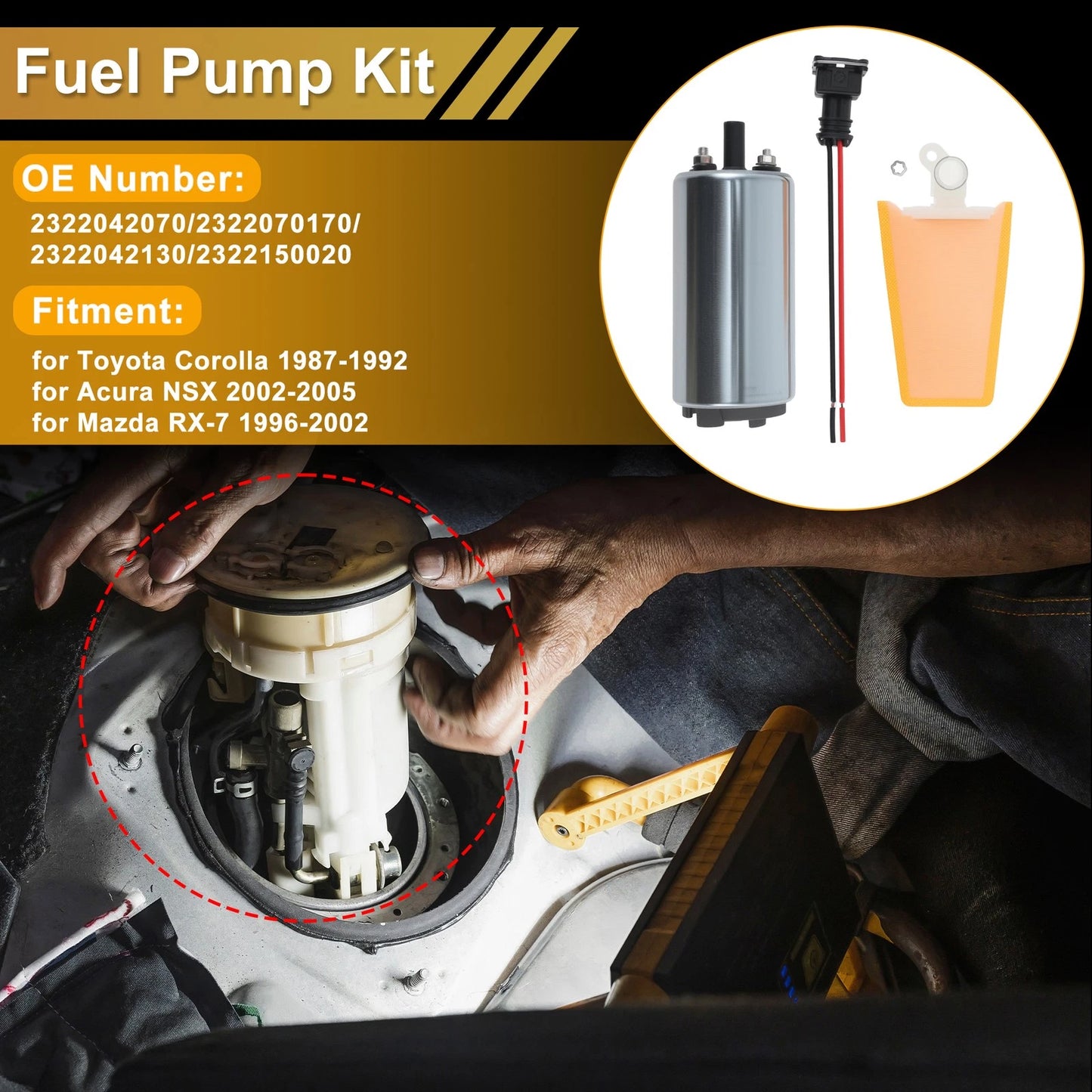 Fuel Pump / Metal Electric / Fuel Pump for Toyota Corolla (1987–1992)