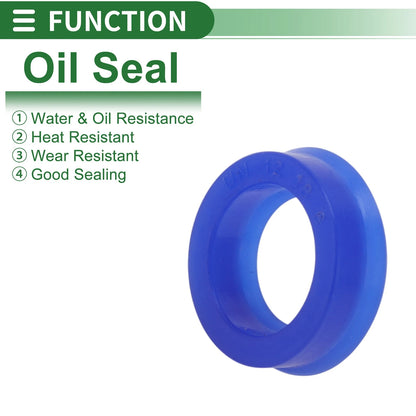 Oil Seal Rotary Shaft Seal TPU 12x18x6mm Blue 10 Pcs for All Cars