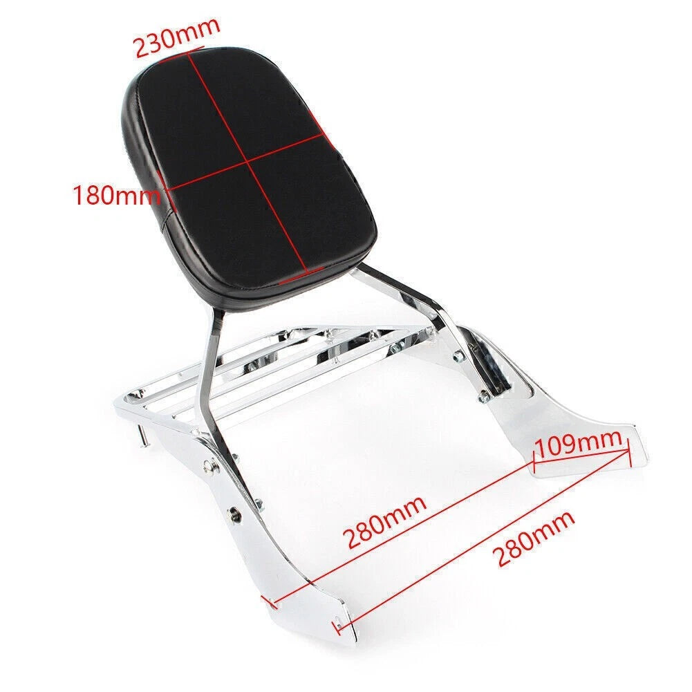Passenger Backrest Sissy Bar for Honda Shadow SABRE/Ace VT1100 (1997-2003)