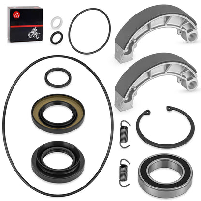 Rear Brake Drum Bearing Seals & Shoes for Honda Rancher 420 TRX420TM(2007–2013)