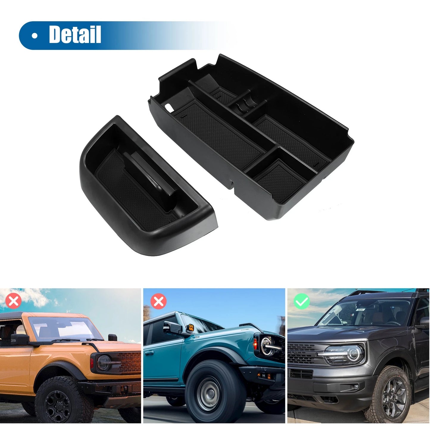 Dashboard Organizer Insert Tray for Ford Bronco Sport (2021-2023)