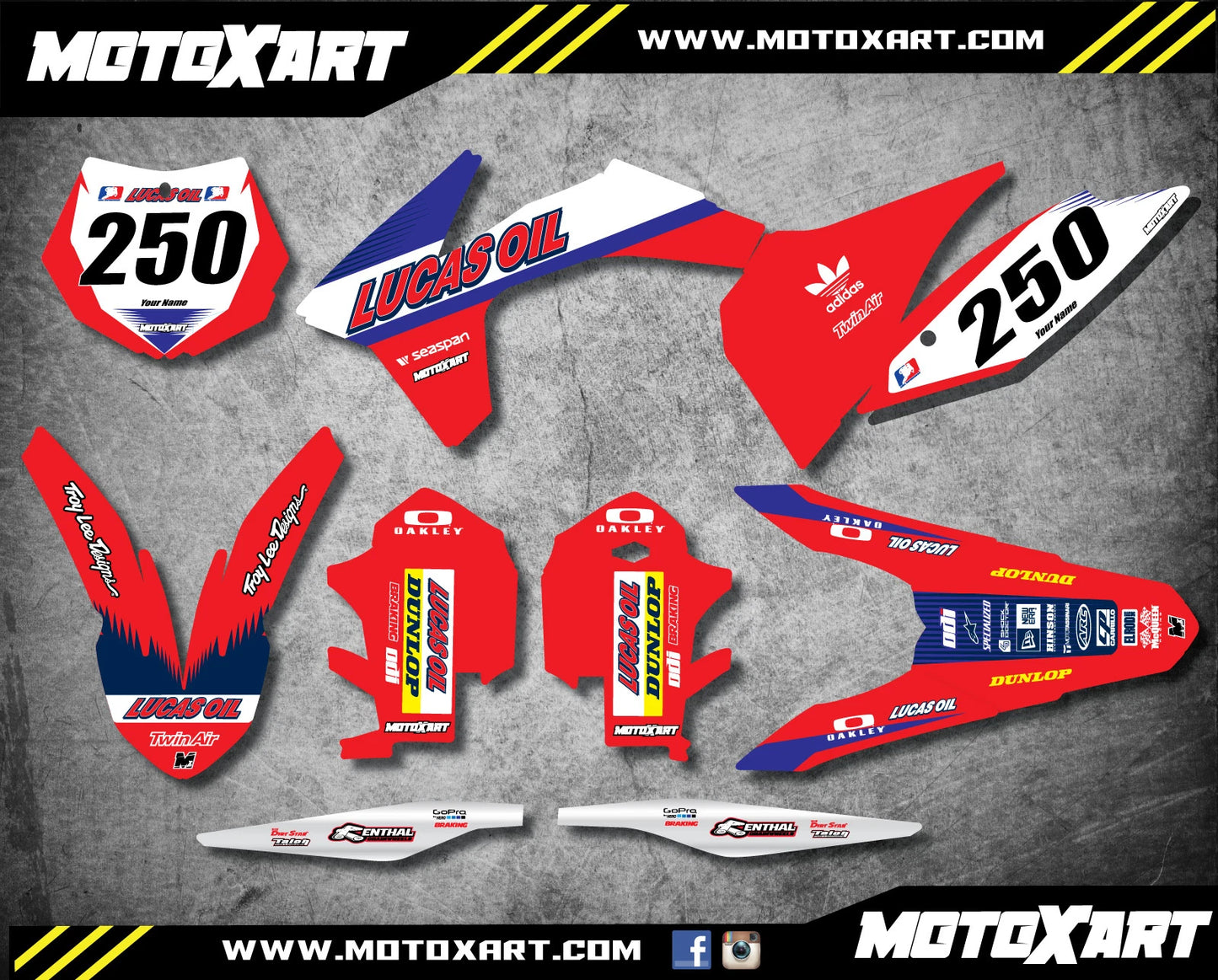Active Style Custom Graphics Kit Stickers for KTM SX 125 250 450 (2011-2012)