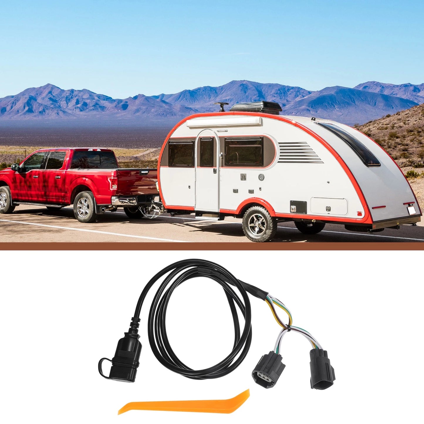 4-Pin Trailer Wiring Harness for Jeep Wrangler JK (2007-2018)
