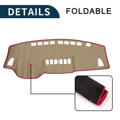 Dashboard Cover Mat for Nissan Tiida C11 Sun Protector Black Red (2004-2014)