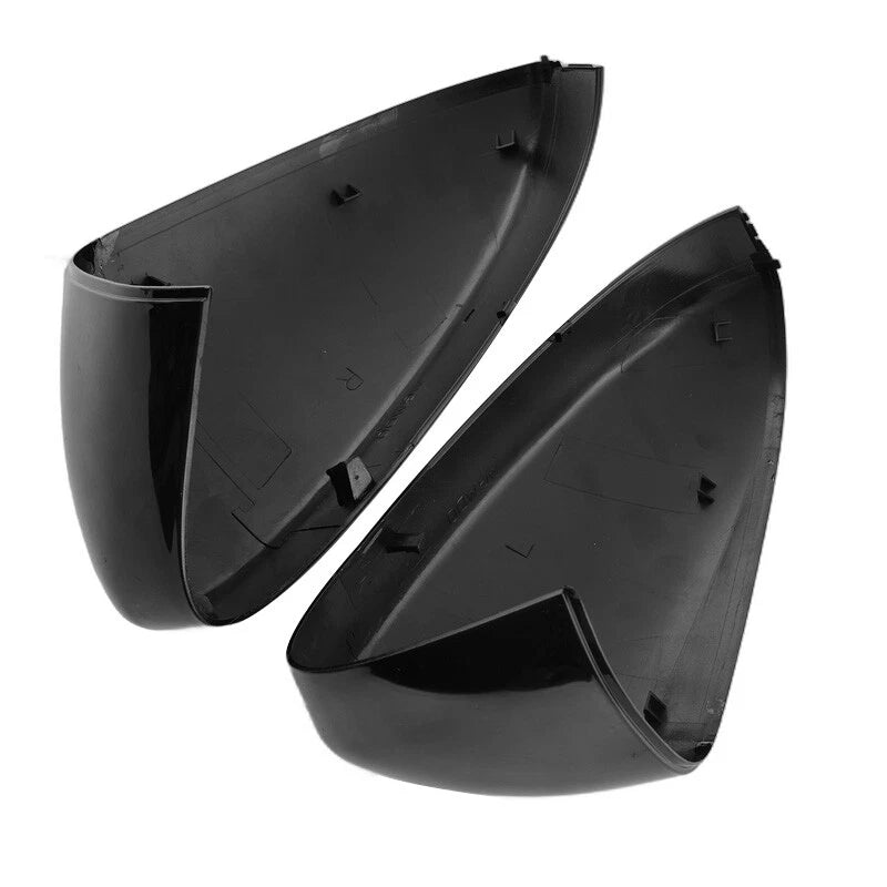 2 x Side View Mirror Cover Caps for Ford Fusion (2013-2019) Gloss Black