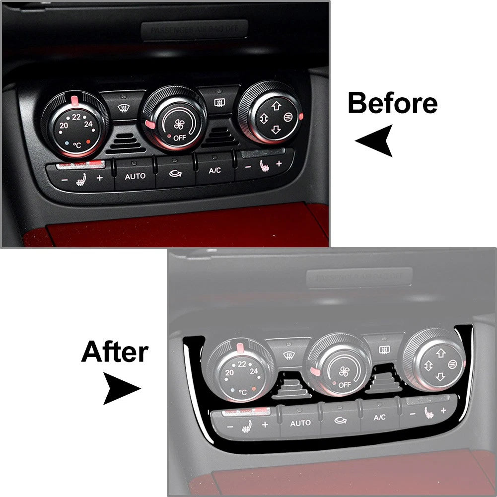 Center Console Air Conditioner Switch Button Cover for Audi TT TTS (2008-2014)
