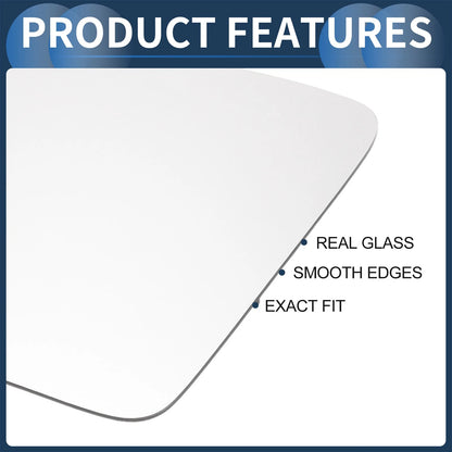 Left Side Heated White Mirror Glass for Volvo S90 V60 V90 (2016-2020)
