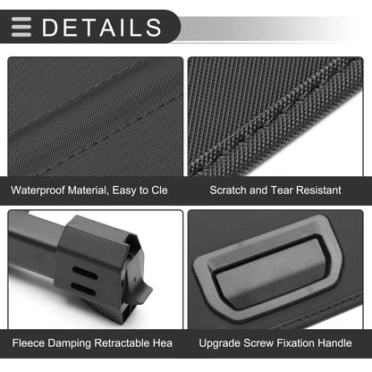 Retractable Cargo Cover for Jeep Grand Cherokee (2022-2024) Gloss Black