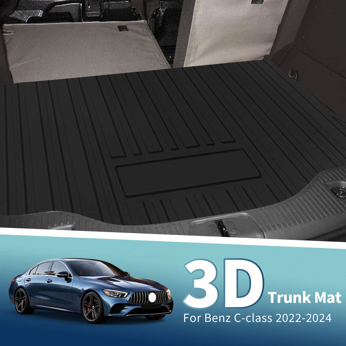 Cargo Liner Rear Trunk Mat for Mercedes Benz C Class W206 (2022-2024) 1 x Pc