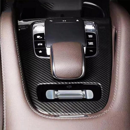 Carbon Fiber ABS Central Gear Shift Panel Trim for Mercedes Benz X167 W167 (2020-2023)