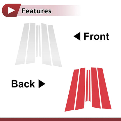 Door Pillar Window Trim for Nissan Bluebird (2000-2006) Silver Tone