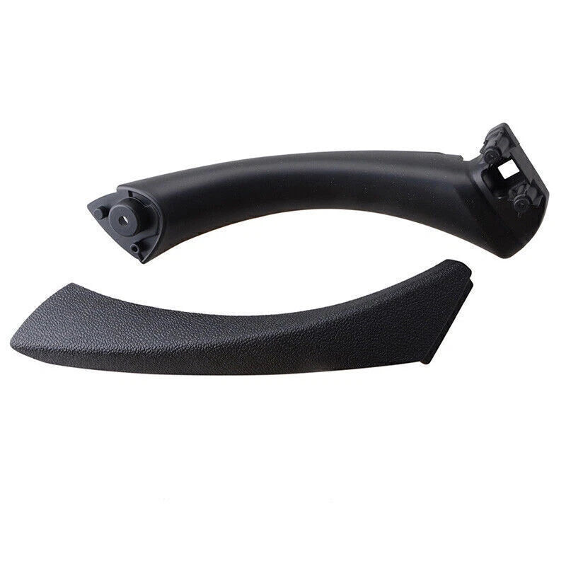 Right Side Black Inner & Outer Door Panel Handle Pull Trim Covers for BMW E90 (2007-2013)