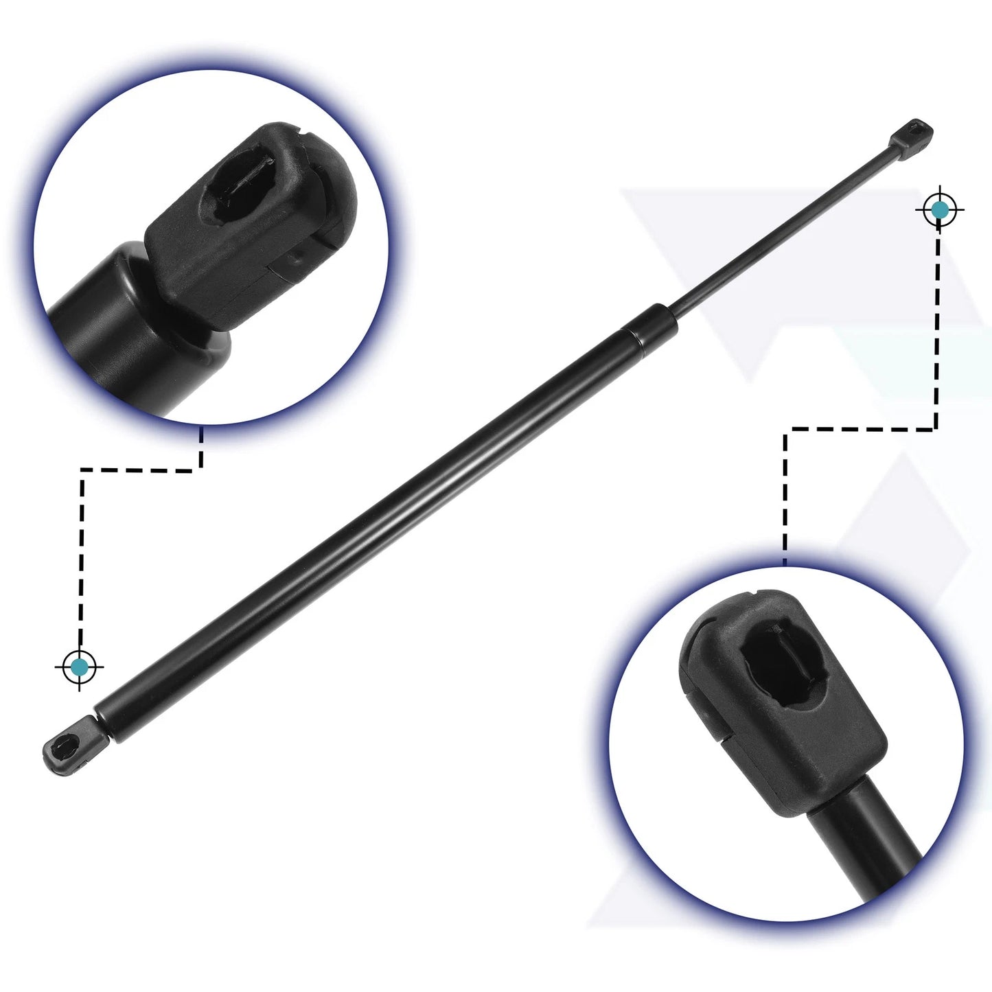 Rear Hatch Lift Supports Struts for Cadillac Escalade (2002-2006) Black