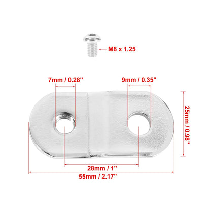 1 Inch Gas Tank Rising Lift Kit Silver Tone for Harley-Davidson