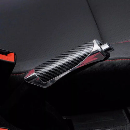 Carbon Fiber Silver Handbrake Cover for Universal Cars