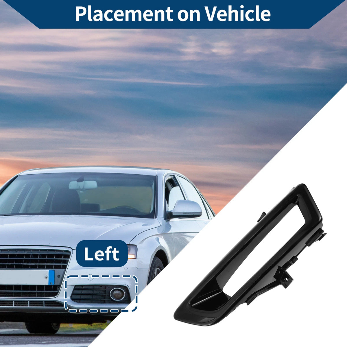 Front Left Fog Light Grill for Land Rover Discovery Sport (2015-2023)