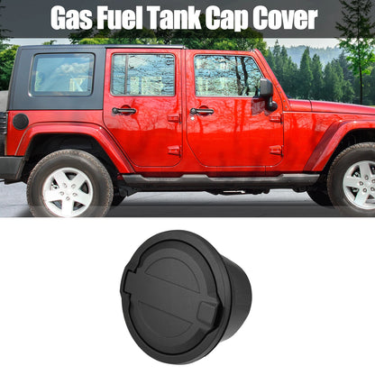 Gas Cap Fuel Filler Door Cover for Jeep Wrangler (2018-2022) Black