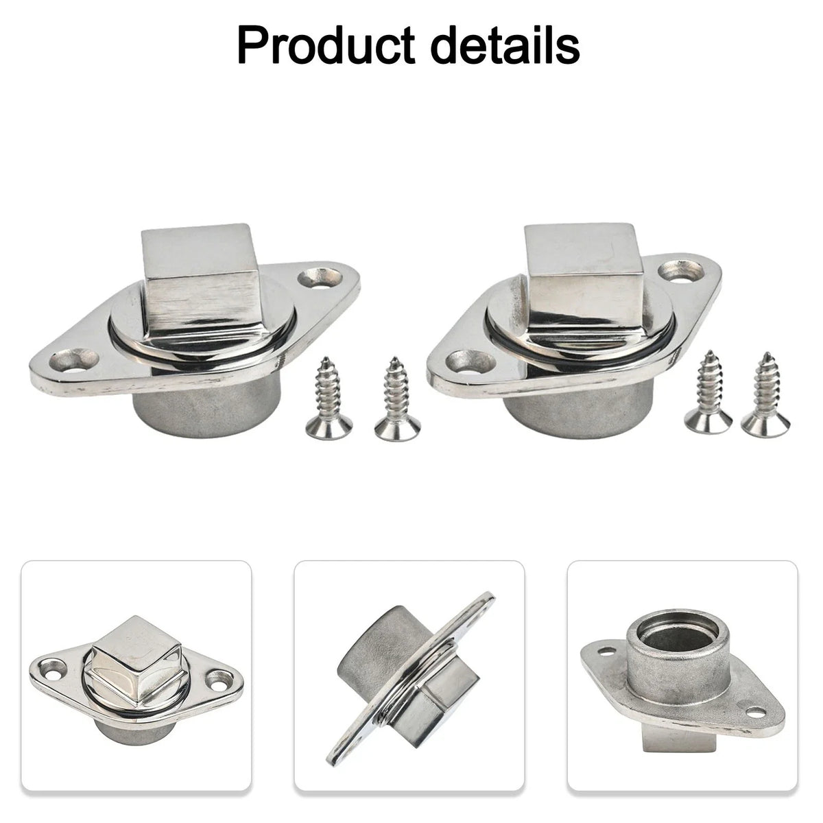 Sleek Design Polished 316 Stainless Steel Boat Drains - Convenient Pack